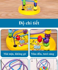 Combo 6 món Montessori bằng gỗ giúp trẻ phát triển tư duy logic và màu sắc