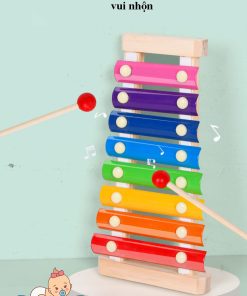 Combo 6 món Montessori bằng gỗ giúp trẻ phát triển tư duy logic và màu sắc