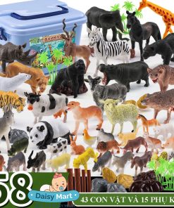 Hộp mô hình động vật 58 chi tiết sống động