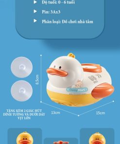 Vòi hoa sen vịt, vịt bơi kèm vòi hoa sen tắm