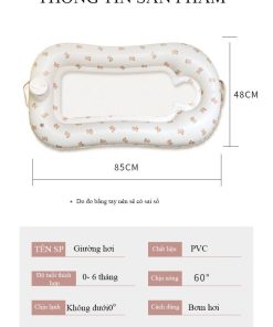 Đệm hơi trẻ sơ sinh, giúp trẻ nằm cạnh bố mẹ mà không lo ảnh hưởng