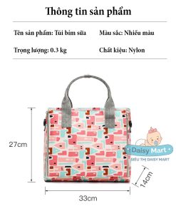 Túi xách đựng bỉm sữa cho mẹ, đã thời trang lại phong cách