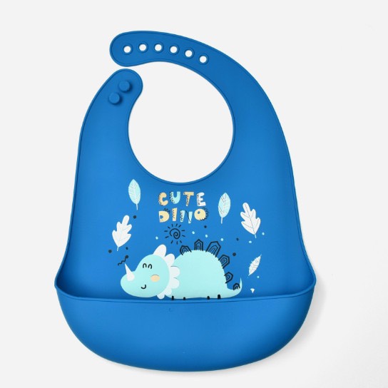 Yếm ăn dặm silicon 3D cao cấp, dễ thương cho bé tập ăn