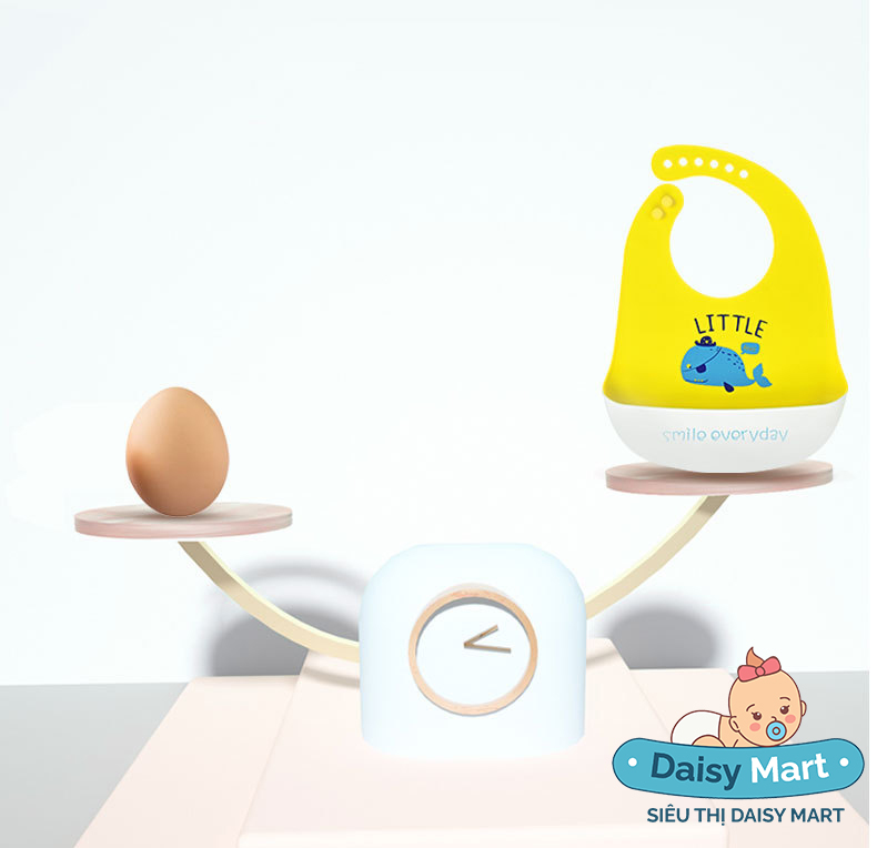 Yếm ăn dặm silicon 3D cao cấp, dễ thương cho bé tập ăn