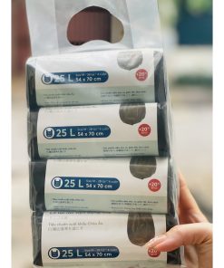 Túi Rác Có Quai Tiện Dụng Soji Chính Hãng Inochi 3-Màu Đen-Hương Chanh- Hương Lavender