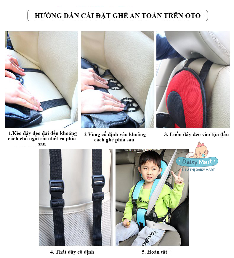 Địu ghế ngồi Ôtô an toàn cho trẻ em- Đai ghế ngồi xe hơi Nautilus N7