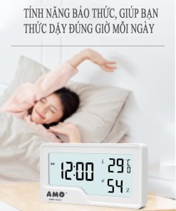 Đồng hồ nhiệt kế, đo nhiệt độ và hơi ẩm trong phòng