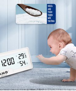 Đồng hồ nhiệt kế, đo nhiệt độ và hơi ẩm trong phòng