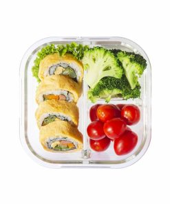 Hộp thủy tinh chia ngăn hình chữ nhật Inochi