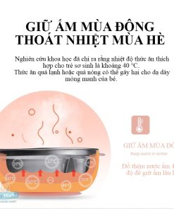 Bát ăn dặm giữ nhiệt chống lật đổ
