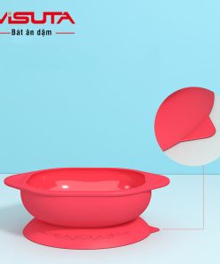 Bát ăn dặm chống đổ silicon Misuta