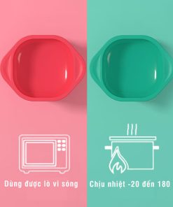 Bát ăn dặm chống đổ silicon Misuta