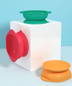 Bát ăn dặm chống đổ silicon Misuta