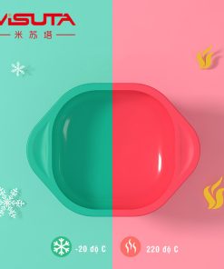 Bát ăn dặm chống đổ silicon Misuta