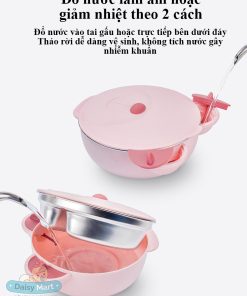 Bát ăn dặm giữ nhiệt chống lật đổ