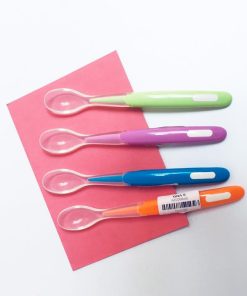 Thìa ăn dặm cho bé silicone cán dài
