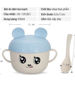Bát thìa lúa mạch hình tai chuột