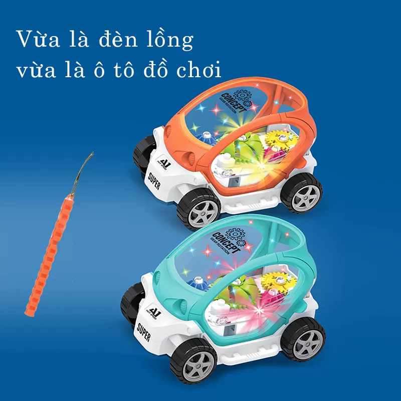 Lồng đèn trung thu hình ô tô, có nhạc và chế độ tự chạy