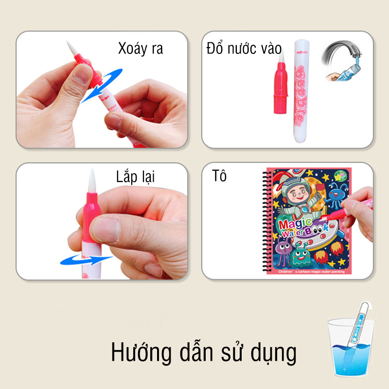 Tranh tô màu nước ma thuật( SLL ib Zalo) - tongkhothienan.com