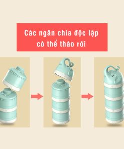 Bình chia sữa 3 tầng Misuta, Hộp chia sữa 3 tầng