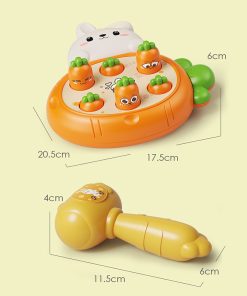 Bộ đồ chơi đập chuột, bộ đồ chơi đập cà rốt không cần pin