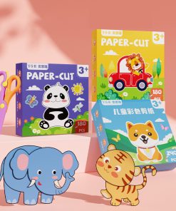 Đồ chơi cắt giấy 200 hình, đồ chơi dán theo hình