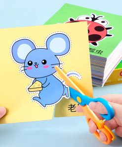 Đồ chơi cắt giấy 200 hình, đồ chơi dán theo hình