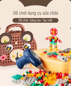 Bộ đồ chơi kỹ sư 260 chi tiết, đồ chơi có khoan máy
