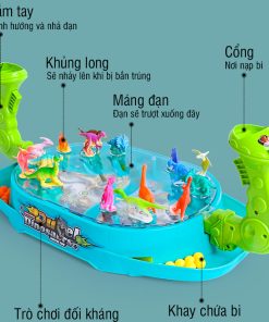 Bộ đồ chơi bắn khủng long, bắn bi khủng long, săn khủng long