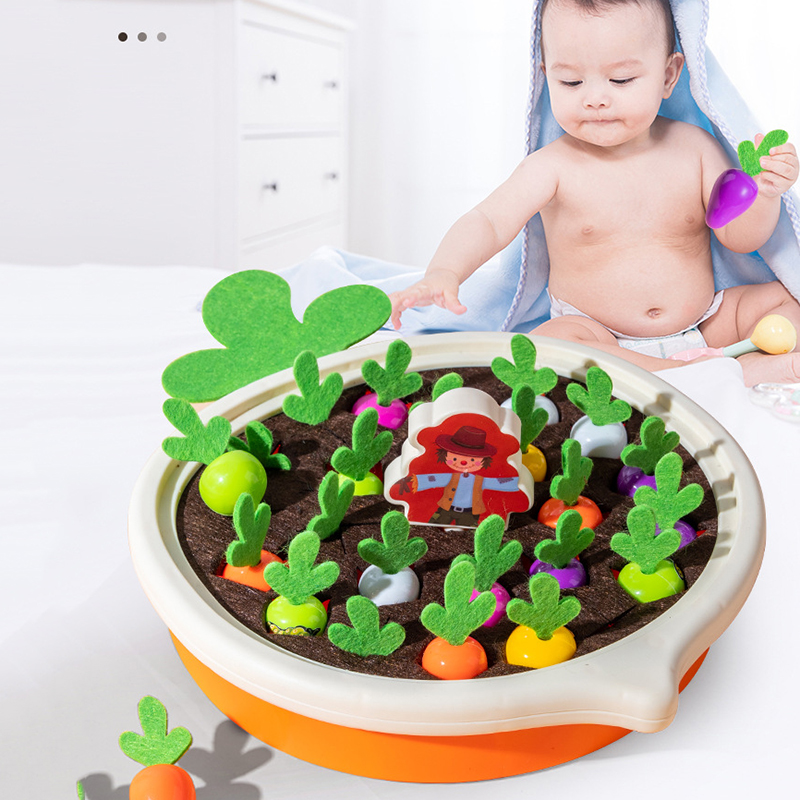 Bộ đồ chơi nhổ cà rốt bộ đồ chơi nông trại luyện tay