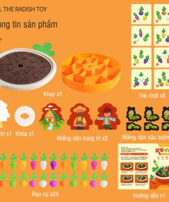 Bộ đồ chơi nhổ cà rốt, bộ đồ chơi nông trại