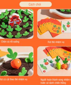 Bộ đồ chơi nhổ cà rốt, bộ đồ chơi nông trại