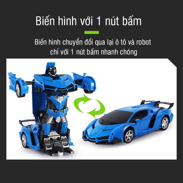 do choi tre em xe oto bien hinh robot 3