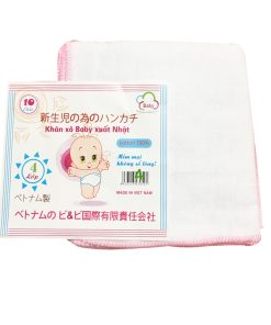 Khăn xô sữa 4 lớp túi 10 cái