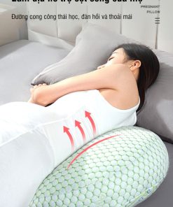 Gối bầu cánh tiên sợi tre cho mẹ bầu, loại cao cấp
