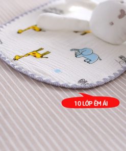 Gối xô sơ sinh cao cấp Manny 10 lớp