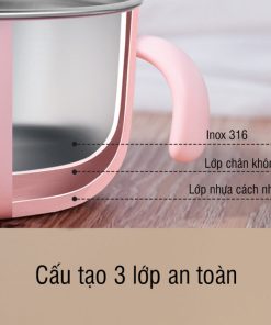 Bát ăn dặm inox hình vương miện có tay cầm