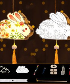 Đồ chơi trung thu - đèn lồng trung thu gỗ tự tô
