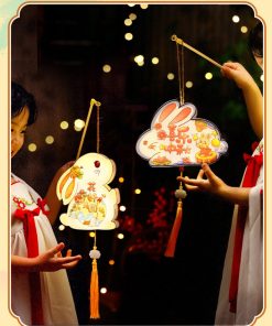 Đồ chơi trung thu - đèn lồng trung thu gỗ tự tô