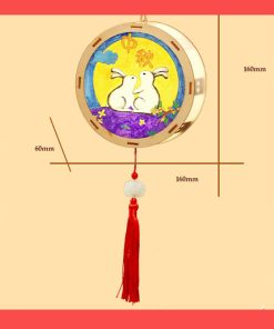 Đồ chơi trung thu - đèn lồng trung thu gỗ tự tô