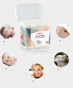 Tăm bông, bông ngoáy tai trẻ em Misuta hộp 400 cây