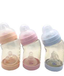 Bình sữa cổ nghiêng Babuu 160ml - 260ml tặng kèm núm ti