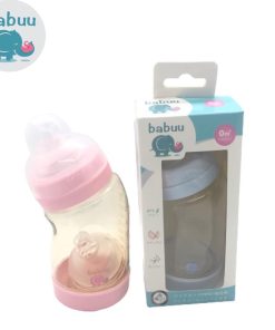 Bình sữa cổ nghiêng Babuu 160ml - 260ml tặng kèm núm ti