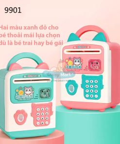 Két sắt đồ chơi mini đựng tiền quét khuôn mặt