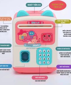 Két sắt đồ chơi mini đựng tiền quét khuôn mặt
