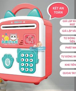 Két sắt đồ chơi mini đựng tiền quét khuôn mặt