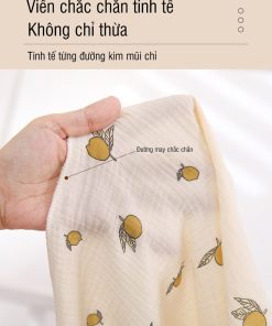 Chăn hè 2 lớp muslin siêu mềm, siêu thoáng cho trẻ em 105x110cm