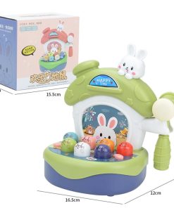 Bộ đồ chơi đập chuột thỏ có đèn và nhạc, nhiều chế độ Happy Hamster