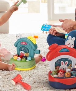 Bộ đồ chơi đập chuột thỏ có đèn và nhạc, nhiều chế độ Happy Hamster