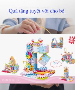 Bộ đồ chơi lắp ghép bánh răng, bộ đồ chơi lego chuyển động